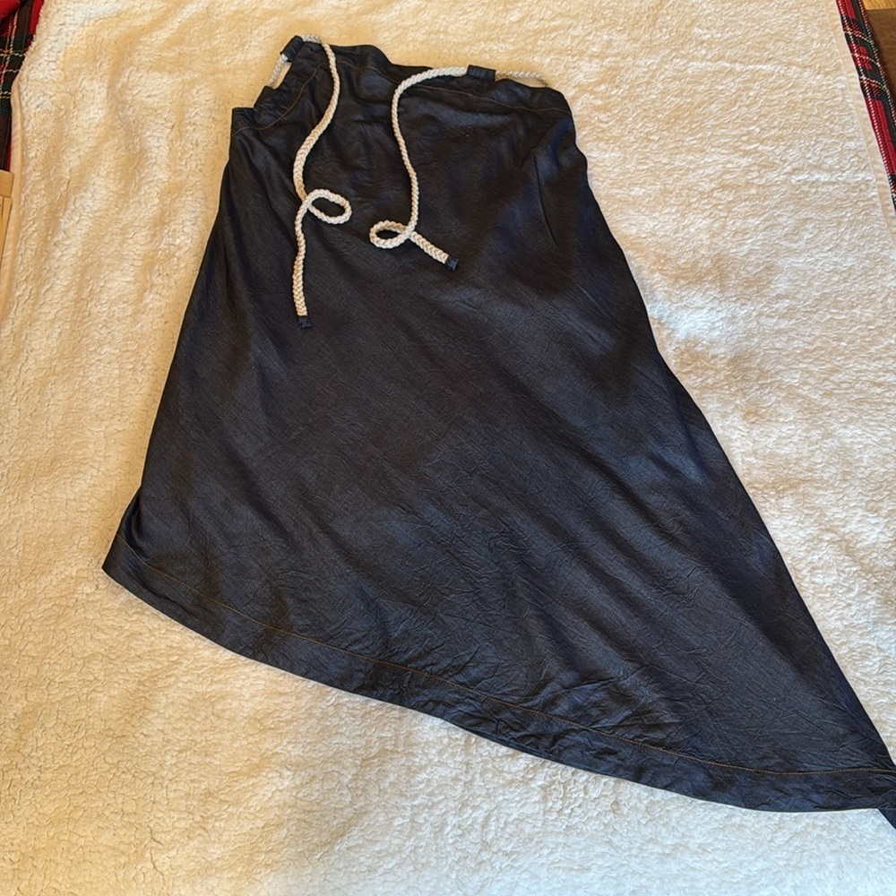 Let Me Be denim Asymmetrical Dress, women’s size XL NWT - Picture 4 of 16